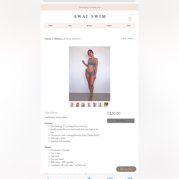 NWOT Awai Swim Bikini - Picture 3 of 4